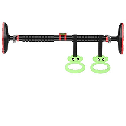 Pull-Up Bars Portable Horizontal Bar No Screws Chin Up Ball, 70-90cm Adjustable Door Corridor Strength Training Fitness Bar Children's Ring Kit