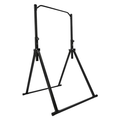 Pull Up Station, Triangular Power Tower, Foldable Pull Up Bar Stand, 440LBS Capacity Multi-Function Adjustable Height Tower, Workout Dip Stand for Home, Gym, Strength Training Equipment