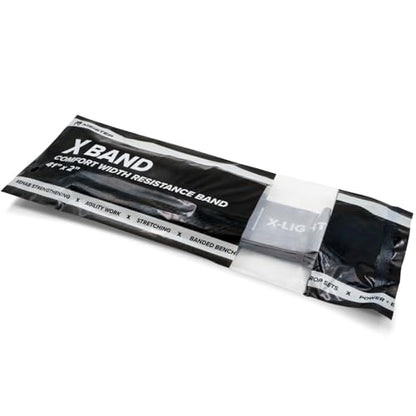 Meister X Band Comfort-Width 41" x 2" Resistance Bands - X-Wide Premium Loop Bands - style: X-Light / Gray