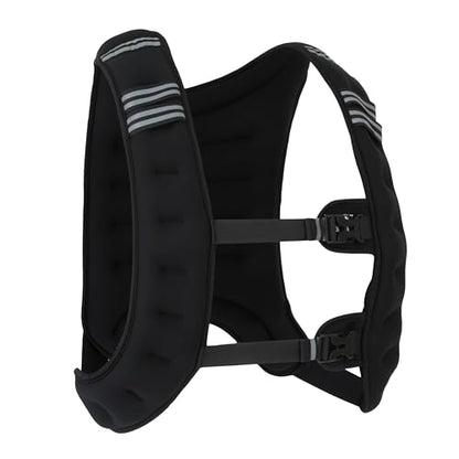 Workout Weighted Vest, 15lb/20lbs Weight Vest with Reflective Stripe for Strength Training, Running, Weightlifting, Fitness, Muscle Building, and Weight Loss, Soft, Slim Design with Weights Included - size: 15 lbs