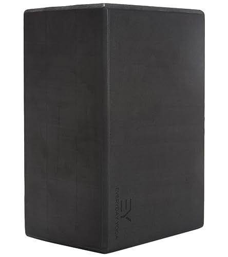 Everyday Yoga Premium Foam Block - Non-Slip High-Density Yoga Block for Balance, Stability & Stretching, EVA Foam Support, Multi Colors (Single Block)
