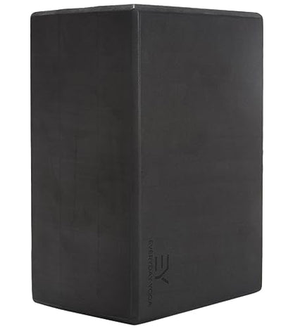 Everyday Yoga Premium Foam Block - Non-Slip High-Density Yoga Block for Balance, Stability & Stretching, EVA Foam Support, Multi Colors (Single Block)