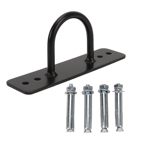Battle Rope Anchor, Wall Ceiling Mount Bracket for Suspension Strap Iron Construction 300kg Capacity for Fitness Boxing Equipment