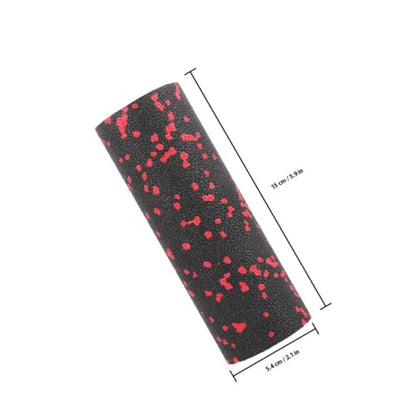 DOITOOL 2pcs Mini Exercise Foam Roller Column Muscle Massaging Roller Lightweight Hollow Fitness Roller for Home and Travel Green and Red
