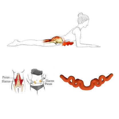 Back Deep Tissue Massager, Back Stretcher, Relieve Low Back Pain, Middle Back Pain and Sciatica, Athletes Muscle Recovery Tool