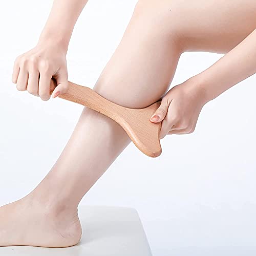 Wood Therapy Massage Tool Wooden Lymphatic Drainage Massager Body Sculpting Tools for Maderoterapy,Gua Sha,Muscle Release-11 * 6inches