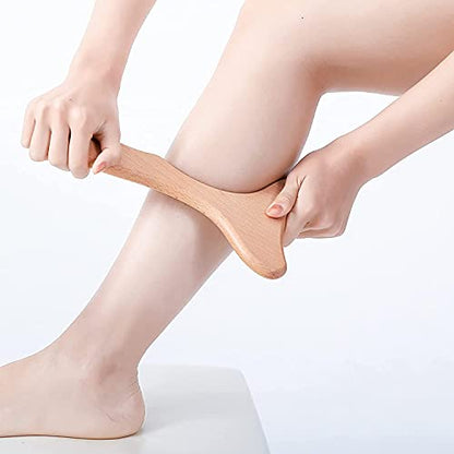 Wood Therapy Massage Tool Wooden Lymphatic Drainage Massager Body Sculpting Tools for Maderoterapy,Gua Sha,Muscle Release-11 * 6inches
