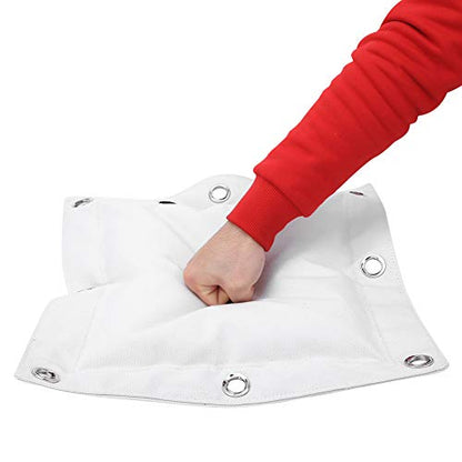 Boxing Muay Thai Sanda Training Bag,Wing Chun Wall Canvas Punch Bag with Zipper Empty Sandbag Target for Boxing, Muay Thai, Sanda Training Triple Bag Size, Heavy Duty Material