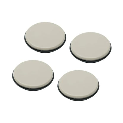 Shepherd Hardware 9221 1-3/4-Inch Reusable, Round, Slide Glide Furniture Cups, 4-Pack,Black