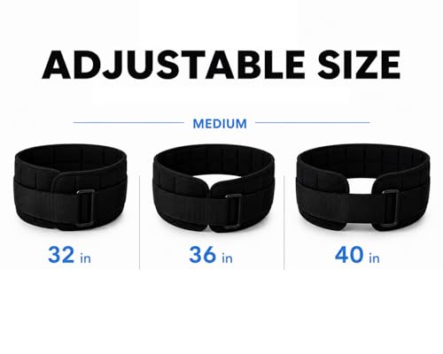 W8FIT Adjustable Weighted Belt for Women & Men, Up to 20 LBS – Rucking Belt for Walking, Hiking & Strength Training - size: 8 LB Medium (32"-40")
