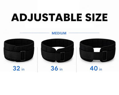W8FIT Adjustable Weighted Belt for Women & Men, Up to 20 LBS – Rucking Belt for Walking, Hiking & Strength Training - size: 8 LB Medium (32"-40")