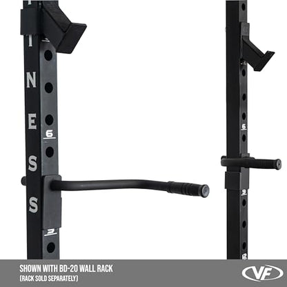 Valor Fitness Power Rack Dip Handle Attachments with Multiple Fits - Options Compatible with 2" & 2.5" Uprights and 3" Rigs with 1" Hole - Strength Training Accessory - size: 2.5" x 2.5" Frame