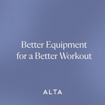 ALTA Resistance Tube Bands for Women - Full Kit Resistance Bands for Working Out with Handles, Ankle Straps, Door Anchor – Home Workout Bands for Physical Therapy, Pilates Long Exercise Bands Set