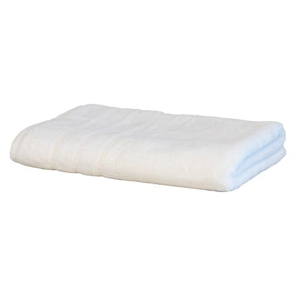 Mosobam Luxury Turkish Bath Towel, 30 x 58 in, 700 GSM Cotton Blend, White - color: White, size: Bath Towel, One