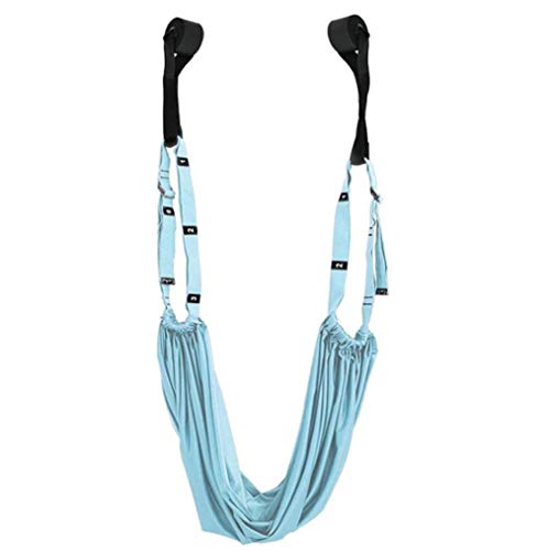 Yoga Stretching Strap, Adjustable Leg Waist Back Stretch Band, Anti-gravity Inversion Exercise Door Flexibility Tensile Trainer for Pilates Dance