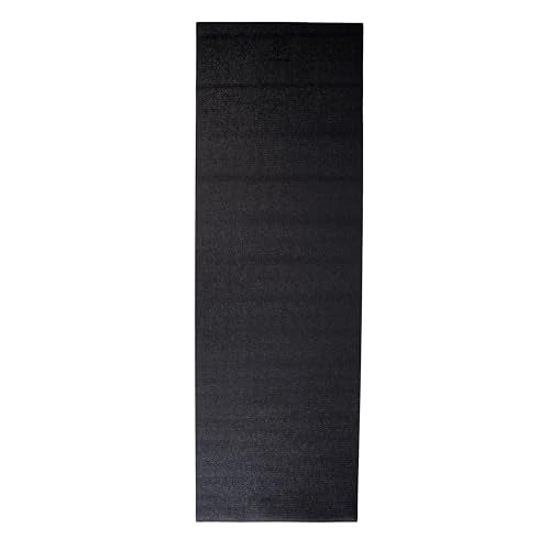 Ascend Yoga Mat - Premium 6mm Thick, 72" x 24", Solid or Reversible Print, Non Slip, Tear Resistant, Workout Mats for Pilates, Home, Studio, Fitness, Gym, Training, Floor Stretching - color: Black - Solid