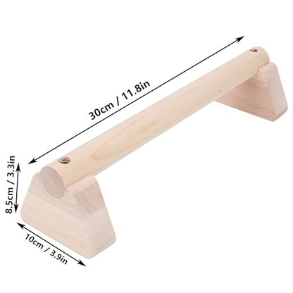 2PCS Wood Push Up Bars with Non Slip Base Pad Exercise Home Workout Equipment Wooden Parallettes Handle Stands Grip for Men Strength Training, Planks Calisthenics - size: 30cm