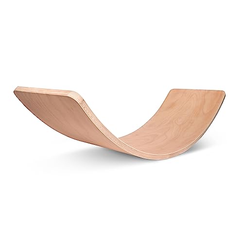 Wooden Wobble Balance Board for Preschool Toddlers, Children and Adults
