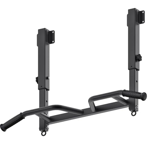 SELEWARE Heavy Duty Welded Pull Up Bar Wall/Joist/Ceiling Mount Chin Up Bar - color: E1: Black Joist Mount Pull Up Bar