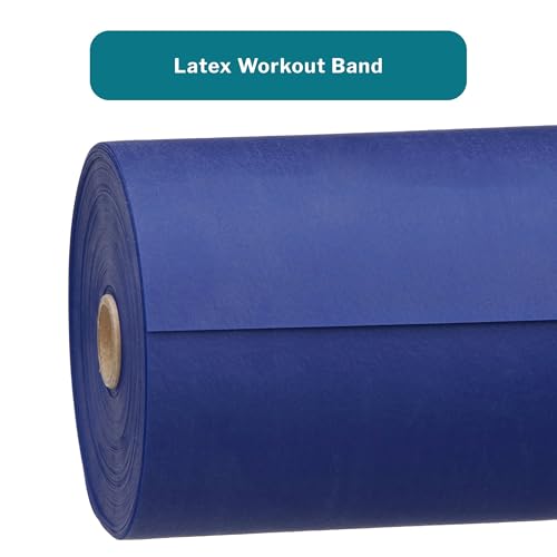 McKesson Can Do Exercise Resistance Band - Workout Bands for Physical Therapy - Blue, Heavy Resistance - 5 in x 25 yd, 1 Count