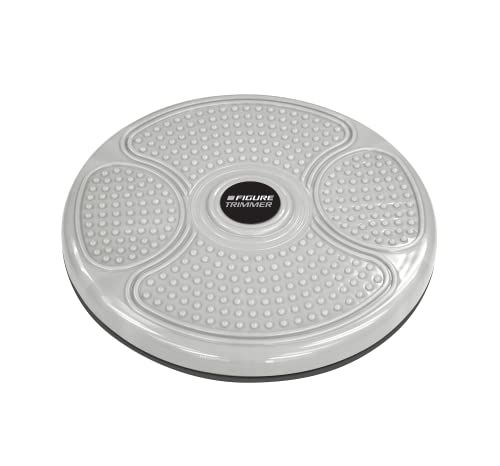 Daiwa Felicity Figure Trimmer Ab Twister Board - Waist Twister Machine for Core & Abs Exercise - Waist Twisting Fitness Tool, Dizzy Disc Twist Board for Slimming Workout & Reflexology - color: Grey