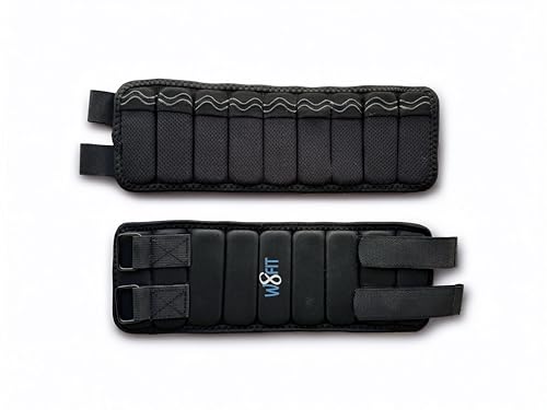 Adjustable Ankle Leg Weights Set of 2 Washable with Removable Weights up to 4.5 LBS