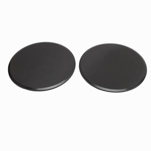 Exercise Core Sliders Dual Sided Discs for Full Body Workout Portable Abdominal Strength Trainer for Home Gym Travel 2pcs (Black)