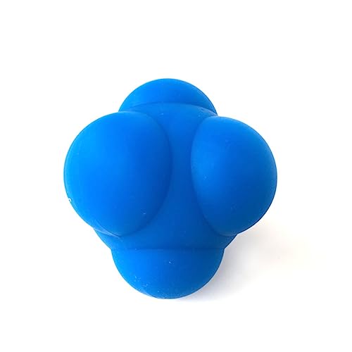 1Pc Hexagonal Silicone Agility Reaction Training Ball Durable Bounce Ball for Indoor Games for Athletes and Fitness Enthusiasts