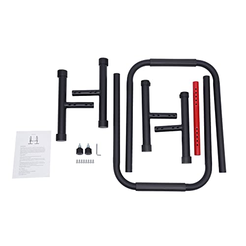 Dip Bar, Dip Station Functional Heavy Duty Dip Stands Fitness Workout Dip bar Station Stabilizer Push Up Stand Adjustable Height, 440LBS Loading Capacity