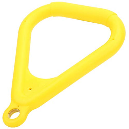 Gymnastics Rings Kids, Pull Up Bar for Kids Pull Up Ring Plastic Yellow Kids Children Flying Gym Rings for Sports Game Outdoor Indoor Fitness Equipment (Yellow)