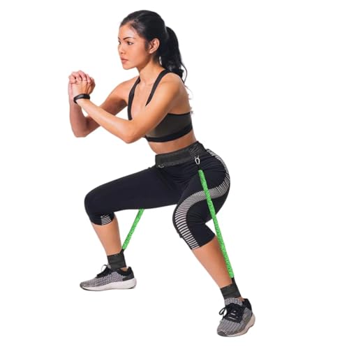 Vertical Jump Trainer, Resistance Bands Set for Leg and Thigh, Strength Agility Power Exercise Basketball Volleyball Football Tennis Training Equipment