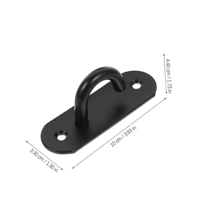 Abaodam 2pcs Stainless Steel Wall Mount Exercise Anchor Resistance Bands Fixing Hanger for Yoga Gym Home Workout