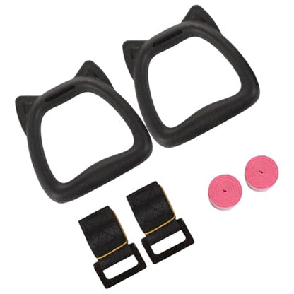 ’s Gymnastic Rings with Adjustable Straps, 2-Meter Indoor Pull-up Fitness Rings Set for ’ Gymnastics Training and Strength Workouts