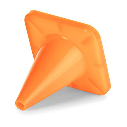 Champion Sports High Visibility Flexible Vinyl Cones for Sports Training, Agility Drills, Field & Gym Marking Sets