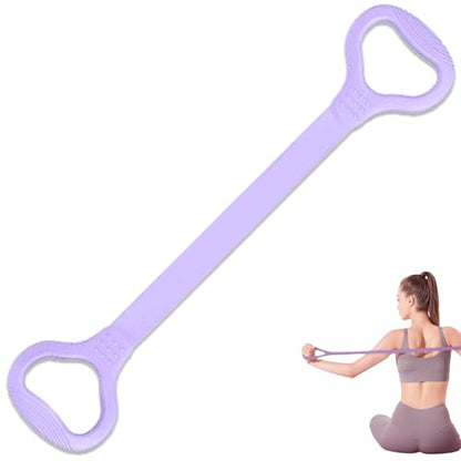 Figure 8 Resistance Band, Fitness Elastic Rope, Execrise Workout for Arm, Back, Chest and Shoulder, Yoga, Pilates, Stretching, Physical Therapy Equipment