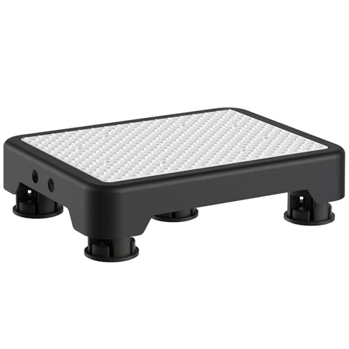 Ronlap Small Step Stools for Adults Car Step Stool for Elderly, Black-White - color: Black-white
