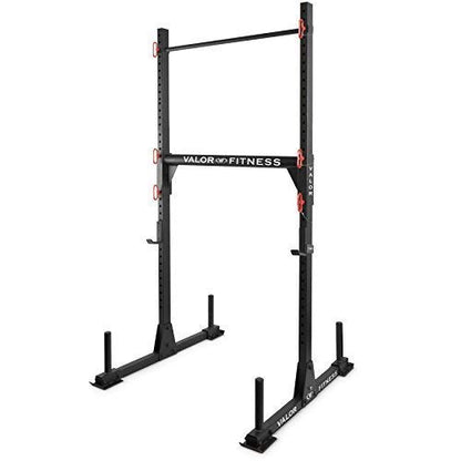 Valor Fitness BD-21 Yoke Rack Strongman Equipment J Hooks Squat Rack and Bench Press Pull Up Bar Optional Safety Spotter Arms - style: BD-21 Yoke