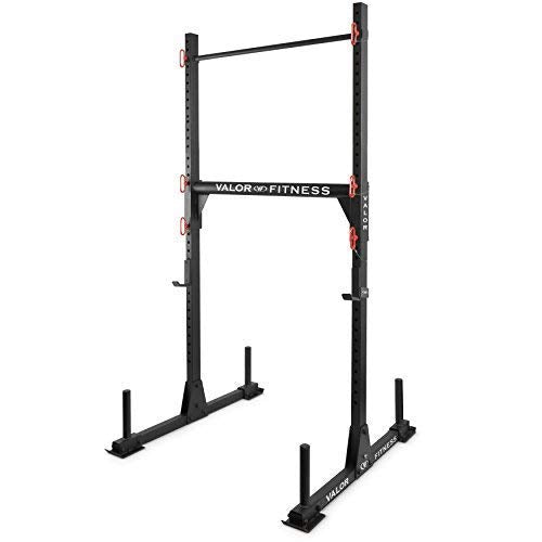 Valor Fitness BD-21 Yoke Rack Strongman Equipment J Hooks Squat Rack and Bench Press Pull Up Bar Optional Safety Spotter Arms - style: BD-21 Yoke