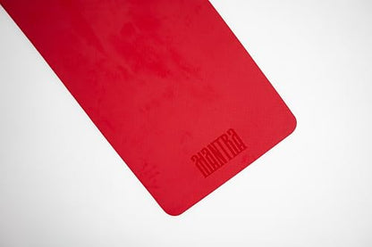 MANTRA 6mm Non-Slip Yoga Mat, 72 x 24 Inch Dual-Layer TPE Exercise Mat for Yoga, Pilates & Home Workouts, Red