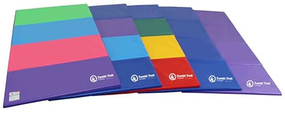Tumbl Trak Gymnastics Folding Tumbling Panel Mat - color: Bright Pastel, size: 4'x8'x2"