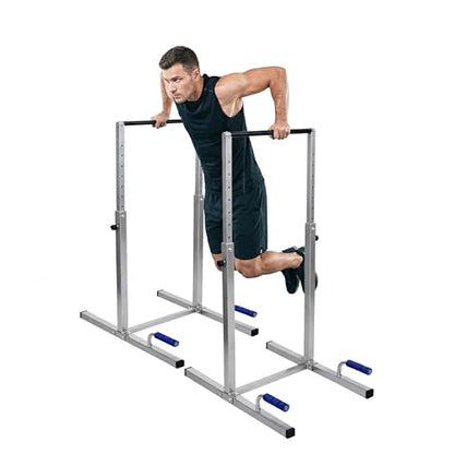 FEBTECH Dip Bar Station Set, 9 Level Adjustable Dip Machine, 1000 lbs Heavy Duty Dip Bar for Home Gym, Calisthenics Equipment for Home, Calisthenics Bar, Dips Bar, parallel bars, Full Body Pair Set