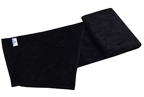 HOPESHINE Gyms Towels for Men & Women Microfiber Exercise Fitness Home Absorbent Sweat Yoga Towels Sports Towels Soft Fast Drying 16inch x32inch 3-Pack - color: Black+grey+army Green