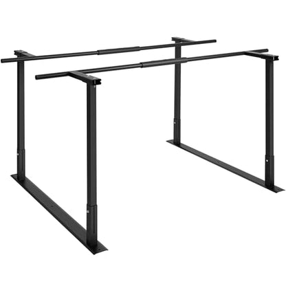 Adjustable Physical Therapy Parallel Bars, 666Lbs Capacity Standing Assist Bar for Daily Mobility Support, Heavy-Duty Parallel Bar for Leg Training