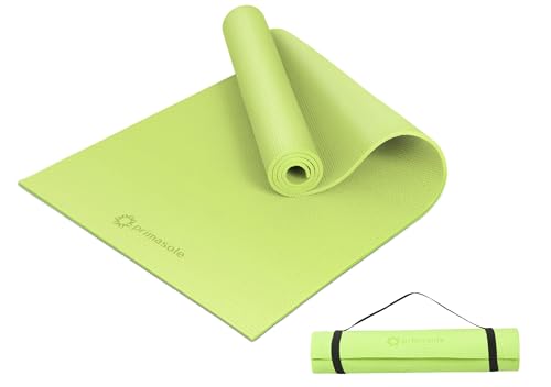 Primasole Yoga Mat with Carry Strap for Yoga Pilates Fitness and Floor Workout at Home and Gym Non-slip 9 colors