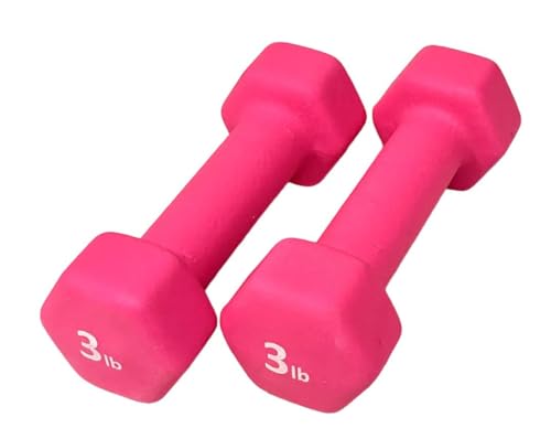 Neoprene Coated Dumbbell Hand Weight Set - style: 10-Pounds total -2 Pairs (2-LB, 3-LB)