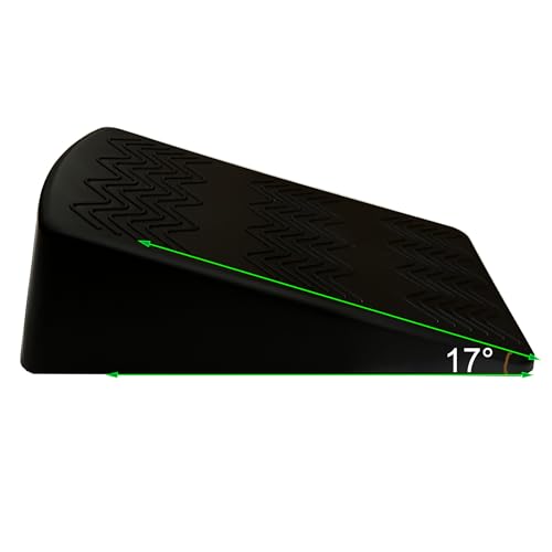 qibylift Slant Board for Squats, Yoga Wedge Block Pairs, Black Calf Stretcher Exercise Ramps for Weightlifting Pilates Home Gym Fitness