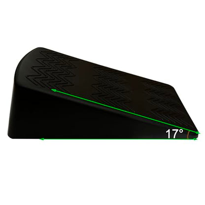 qibylift Slant Board for Squats, Yoga Wedge Block Pairs, Black Calf Stretcher Exercise Ramps for Weightlifting Pilates Home Gym Fitness