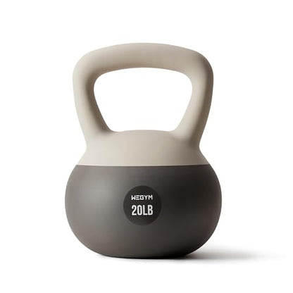 WeGym Soft Kettlebells and Kettlebell Sets for Home Strength Training - color: Sandstone, style: 20LB