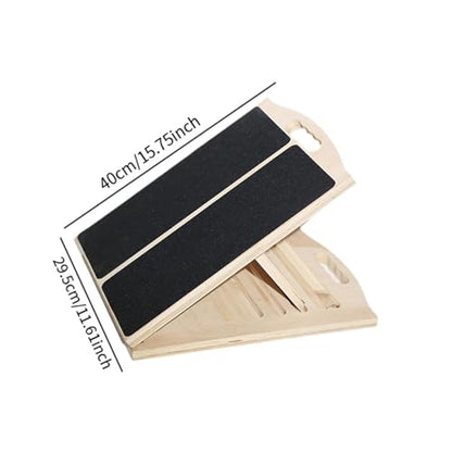 Wooden Slant Board for Stretching,Foldable,Practice Professional Training