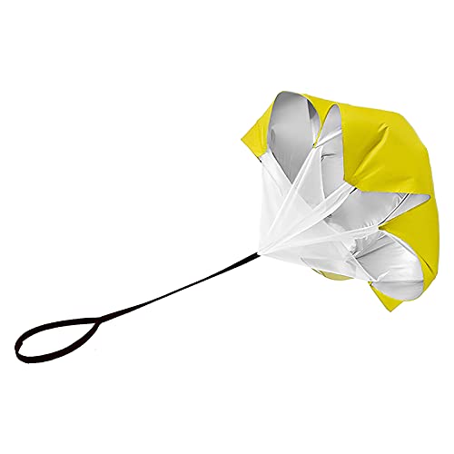 Resistance Parachute Running Speed Training, 57 in Speed Chute with Carry Bag,Resistance Running Parachute for Football Training Kids/Adults(Color:Yellow) - color: Yellow